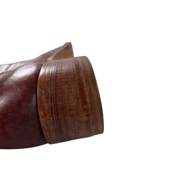 Vintage FRYE Campus Tall Leather Boots Mens Size 12 D Mahogany Made in USA - Picture 11 of 12